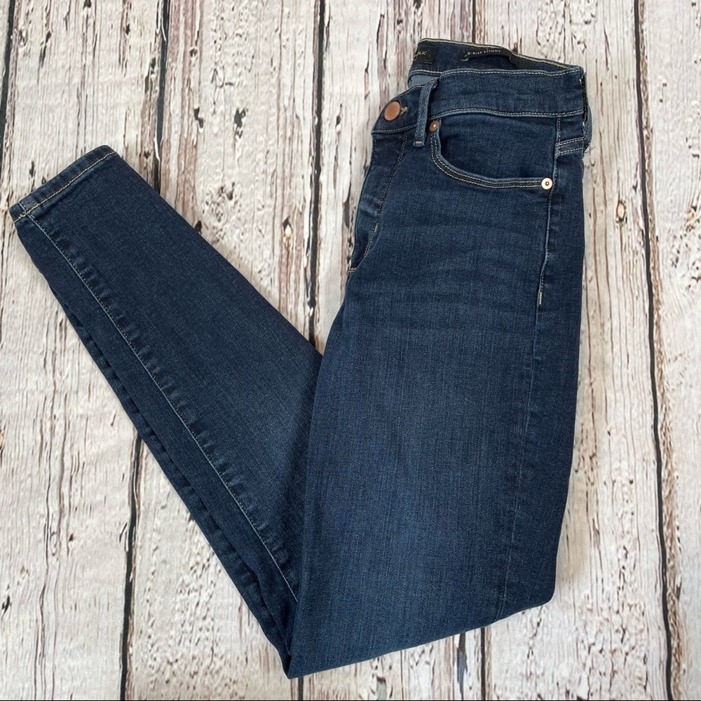 Banana Republic Denim Mid-Rise Skinny Jeans Dark Wash Size 26 with 27” Inseam - Picture 9 of 14